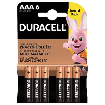 Pilas Duracell Basic LR03/AAA - 6 uds.