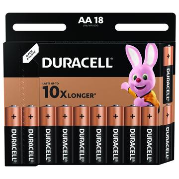 Pilas alcalinas Duracell Basic LR6/AA - 18 uds.