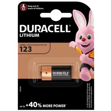 Pila fotográfica Duracell CR123 1400mAh