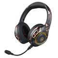 EL-A2 Auriculares plegables para juegos Auriculares Graffiti Cool con micrófono Auriculares Bluetooth de diadema (Embalaje abierta - Bulk Satisfactorio) - Negro