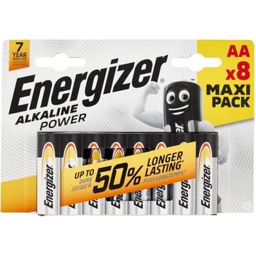 Pilas alcalinas Energizer Alkaline Power LR6/AA - 8 uds.