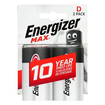 Pilas alcalinas Energizer Max LR20/D - 2 uds.