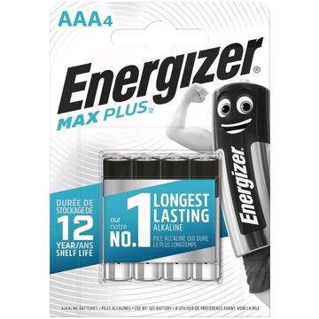 Pilas alcalinas Energizer Max Plus LR03/AAA - 4 uds.