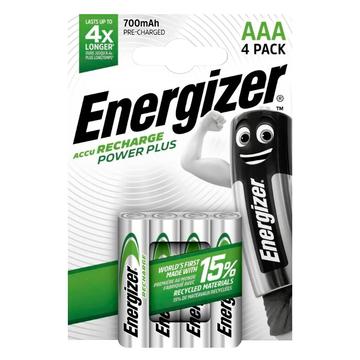 Pilas recargables Energizer Recharge Power Plus R03/AAA 700mAh - 4 uds.