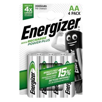 Pilas recargables Energizer Recharge Power Plus R6/AA 2000mAh - 4 uds.