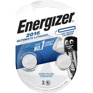 Pila de botón Energizer Ultimate CR2016 3V - 2 uds.