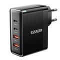 Essager ES-CD37 Cargador rápido de 100W - Enchufe UE - Negro