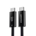 Essager Thunderbolt 4.0 USB-C Cable 1m - Carga rápida 240W, vídeo 8K 60Hz - Negro