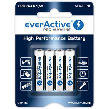 Pilas alcalinas EverActive Pro LR03/AAA 1250mAh - 4 uds.