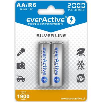 EverActive Silver Line EVHRL6-2000 Pilas recargables AA 2000mAh - 2 uds.