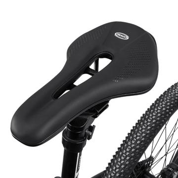 Asiento de bicicleta deportivo con absorción de impactos - Negro