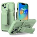 Carcasa Híbrida con Clip Serie Explorer para iPhone 14 Plus - Verde Claro