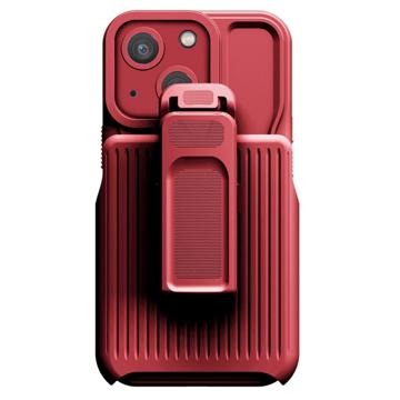 Carcasa Híbrida con Clip Serie Explorer para iPhone 14 Plus - Rojo