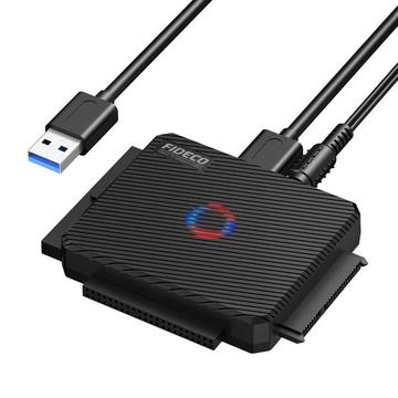 Fideco PL03 Adaptador USB 3.0 a HDD/SSD - Negro