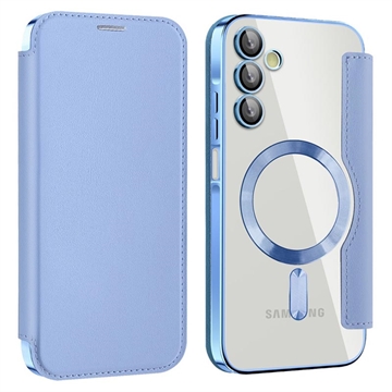 Funda abatible Samsung Galaxy A15 con ranura para tarjeta - Compatible con MagSafe - Azul