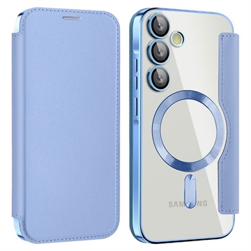 Funda abatible Samsung Galaxy A35 con ranura para tarjeta - Compatible con MagSafe - Azul