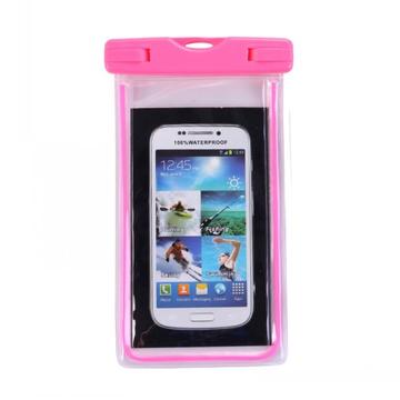 Funda impermeable fluorescente universal - 10.7cm x 17.3cm - Rosa vivo