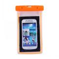 Funda impermeable fluorescente universal - 10.7cm x 17.3cm - Naranja