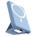 Power Bank MagSafe plegable con pantalla LED - 10000mAh - Azul Bebé