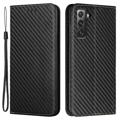 Funda Estilo Cartera para Samsung Galaxy S23+ 5G - Fibra de Carbon - Negro