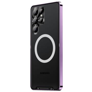 Carcasa Híbrida Magnética Electrochapada para Samsung Galaxy S23 Ultra 5G - Púrpura