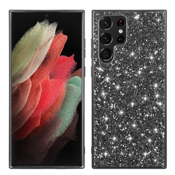 Funda Híbrida Glitter Series para Samsung Galaxy S23 Ultra 5G - Negro