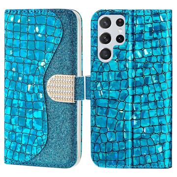 Funda Croco Bling para Samsung Galaxy S23 Ultra 5G - Estilo Cartera