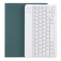 Funda con Teclado Bluetooth y Ranura para Lápiz para iPad Air 2024/2022/2020 - Verde Medianoche