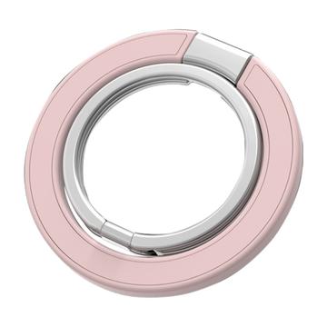 Soporte magnético para anillo de teléfono móvil Compatible con MagSafe para iPhone 16/15/14/13/12 - Rosa