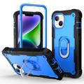 Carcasa Híbrida Antichoque 3-en-1 para iPhone 14 Plus - Negro / Azul