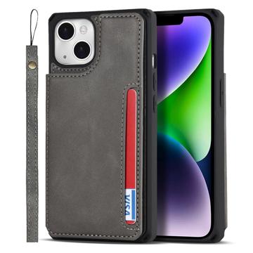 Funda Tipo Cartera Magnética con Función Atril para iPhone 14 Plus - Azul