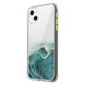 Funda iPhone 14 Plus Hybrid Marble Pattern - Verde