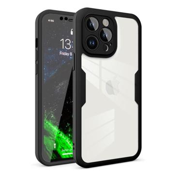 Carcasa Híbrida Anti-Choque 360 para iPhone 14 Pro Max - Negro