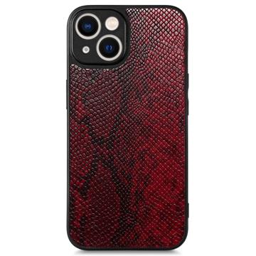 Funda con Revestimiento Snake para iPhone 14 - Rojo