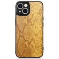 Funda con Revestimiento Snake para iPhone 14 - Amarillo