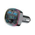 Forever TR-360 Transmisor FM Bluetooth con cargador de coche USB-A/USB-C - Negro