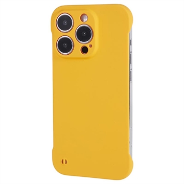 Carcasa de Plástico Sin Marco para iPhone 14 Pro Max - Amarillo