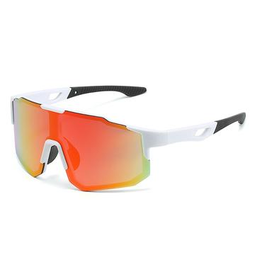 Gafas de running con montura completa y lentes de color - Blanco / Rojo