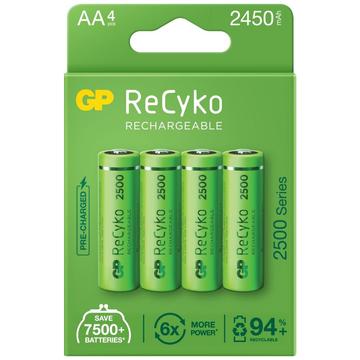 GP ReCyko 2500 Pilas AA recargables 2450mAh - 4 uds.