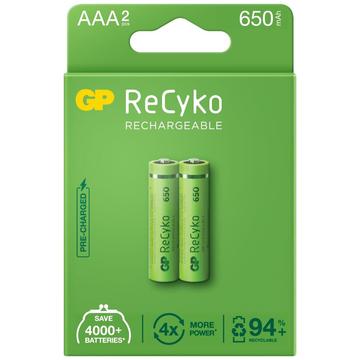 GP ReCyko 650 Pilas recargables AAA 650mAh - 2 uds.