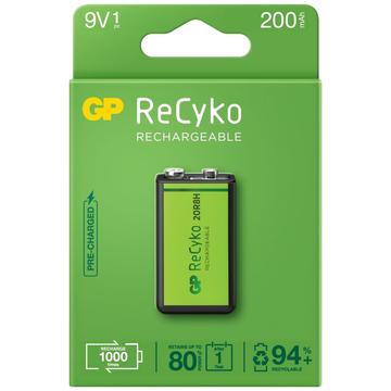 GP ReCyko Batería recargable 6F22/9V 200mAh