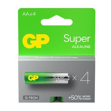 Pilas alcalinas GP Super G-Tech LR6/AA - 4 uds.