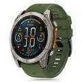 Correa de silicona para cuerda Tech-Protect para Garmin Fenix 5/6/6 Pro/7/8/E - 47mm - Verde militar