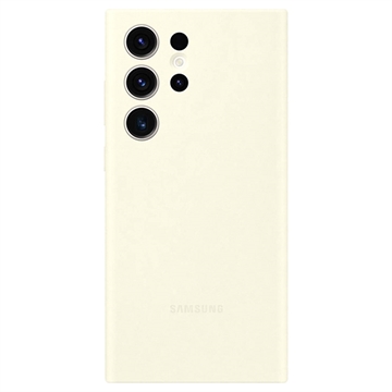 Carcasa de Silicona EF-PS918TUEGWW para Samsung Galaxy S23 Ultra 5G - Crema