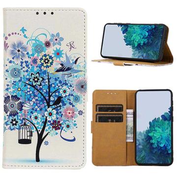 Funda Glam Serie para Samsung Galaxy A10 - Estilo Cartera - Árbol Floreciente