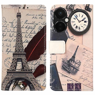 Funda Glam Serie para OnePlus Nord CE 3 Lite/N30 - Estilo Cartera - Torre Eiffel