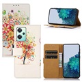 Funda Glam Serie para Samsung Galaxy A10 - Estilo Cartera - Árbol Floreciente