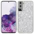 Funda Híbrida Glitter Series para Samsung Galaxy S23 5G - Plateado