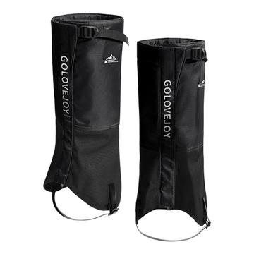 Polainas impermeables Golovejoy HX39 - Forro de felpa para senderismo, escalada y esquí - L - Negro