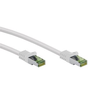 Cable de conexión Goobay Cat 8.1 S/FTP - 0.25m - Blanco